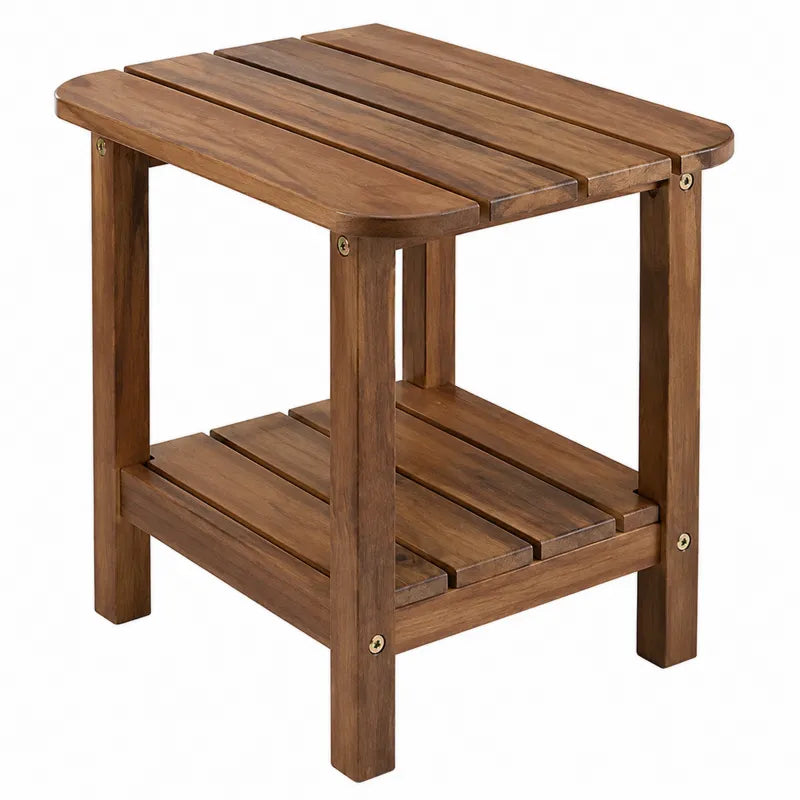 Stolik z drewna akacjowego 40x30x45 cm brązowy